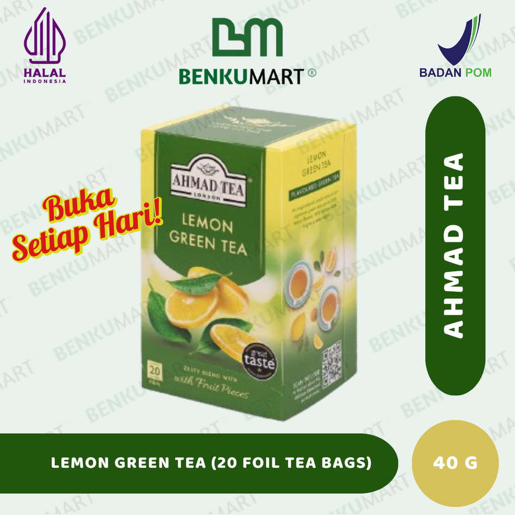 

Ahmad Tea Lemon Green Tea - 40gr | 20 Tea Bags