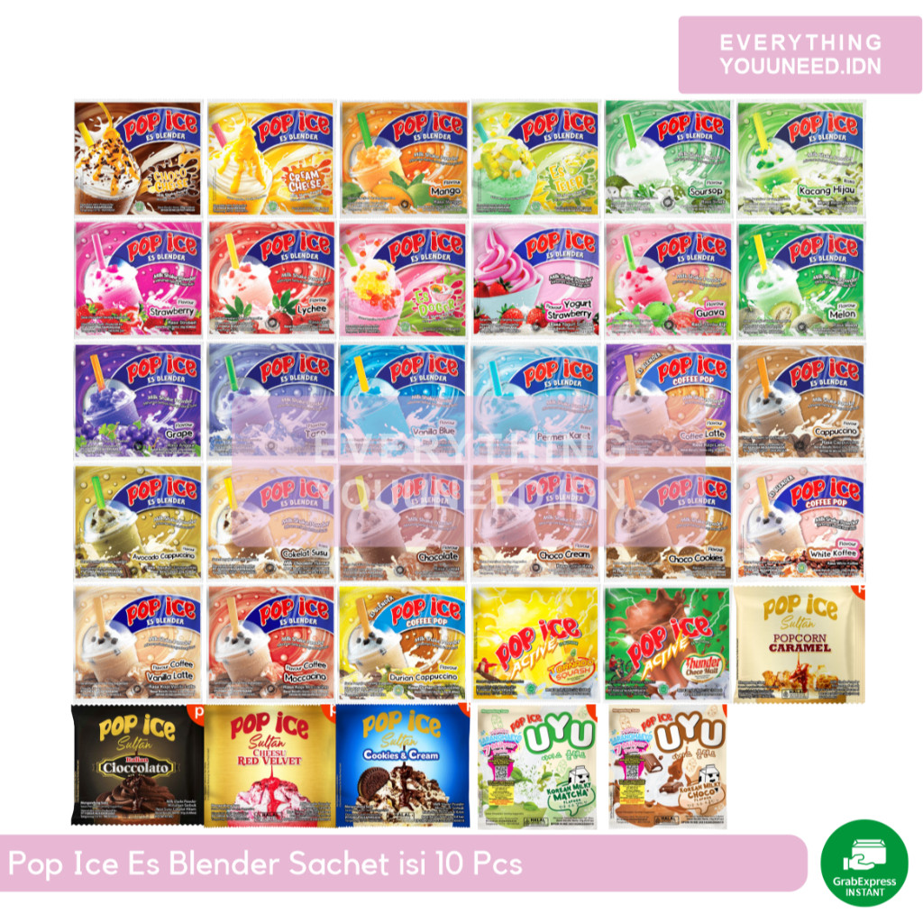 

Pop Ice Es Blender Sachet Isi 10 Pcs