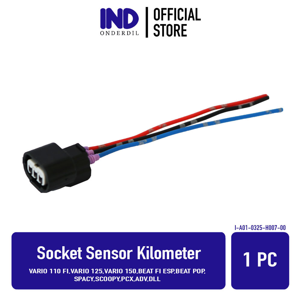Socket Kabel Kilometer Vario 110 FI 125 150 Beat eSP Pop Scoopy Spacy ADV PCX Soket Sensor Speed Kil