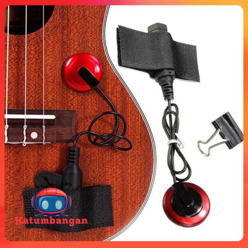 Piezo Professional Pickup Mikrofon Gitar Akustik 6.35mm - P-007
