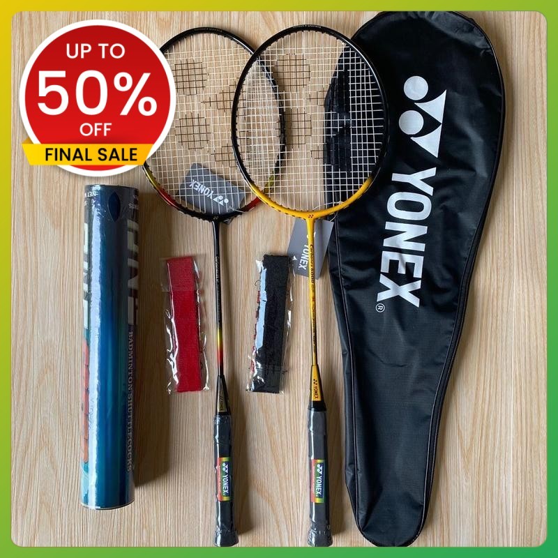 RAKET BADMINTON  LENGKAP DAPAT 2 RAKET+TAS+KOK