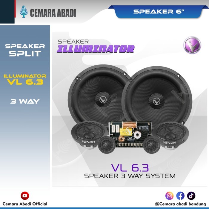 VENOM | SPEAKER SPLIT VENOM ILLUMINATOR VL 6.3 3 | way