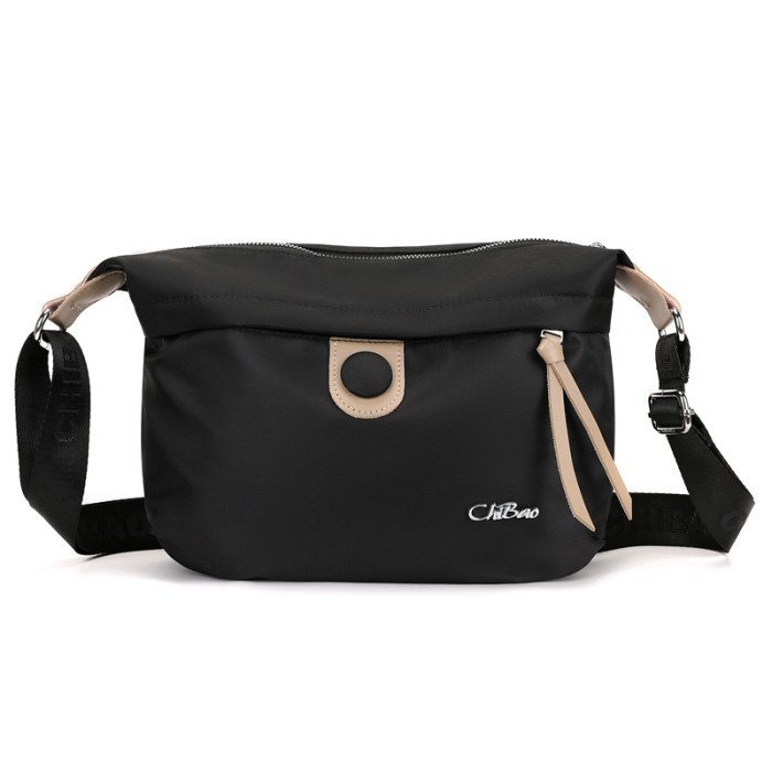 TAS SELEMPANG WANITA IMPORT CHIBAO 19941# - Hitam HOLi