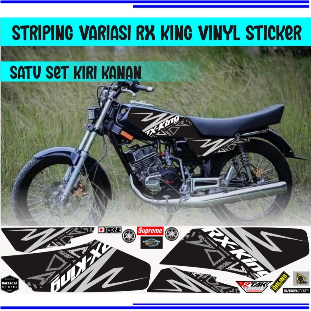 striping variasi yamaha rx-king sticker custom simple STRIPING VARIASI