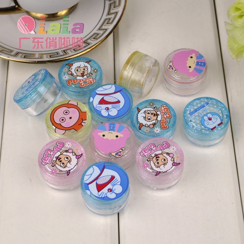 D811 TEMPAT CREAM isi 2 FREE SPATULA/ Container Cream Travel Karakter  D2V