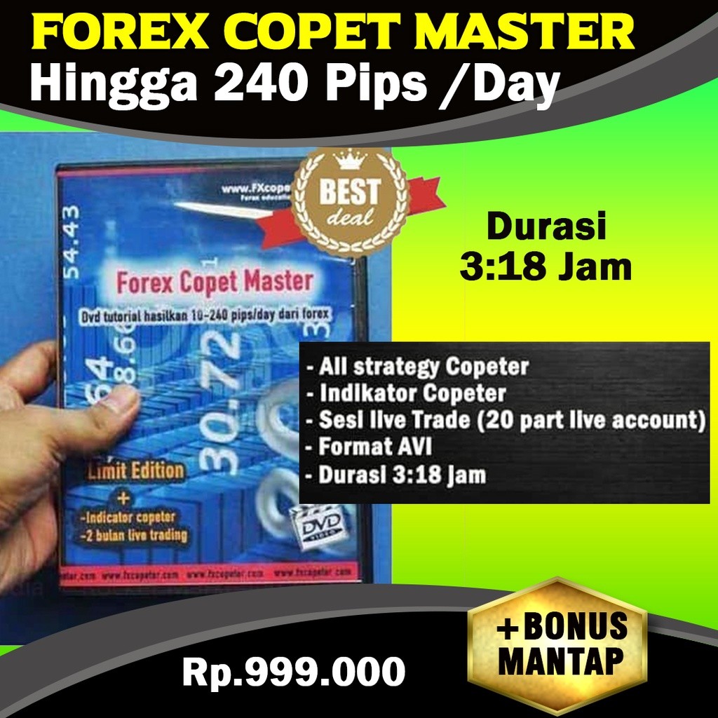 Profit Konsisten hingga 240 Pips Per hari dengan FX COPETER + Indikator Trading Forex