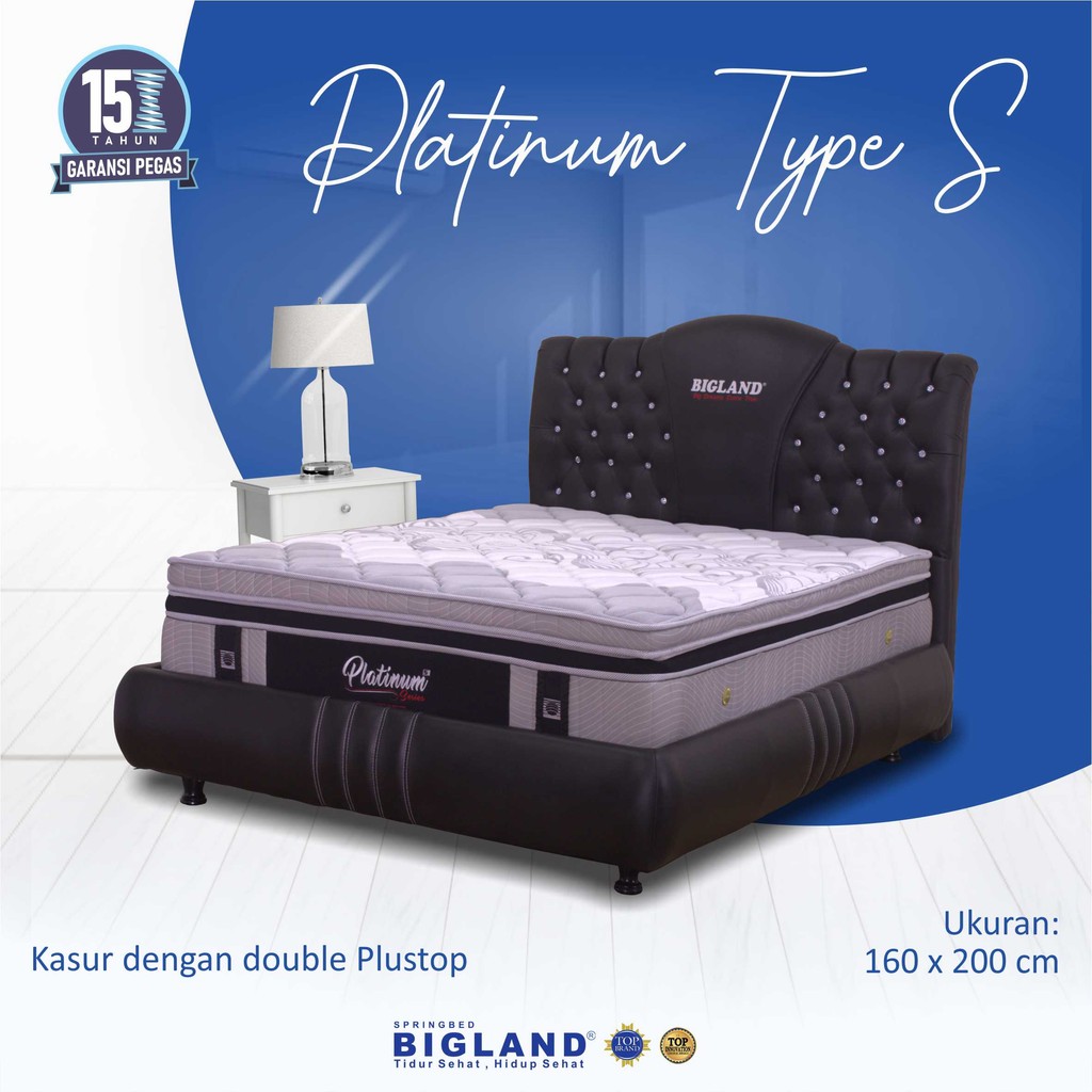 [Khusus JATENG] Bigland Springbed PLatinum Tipe S Kasur dan Fullset