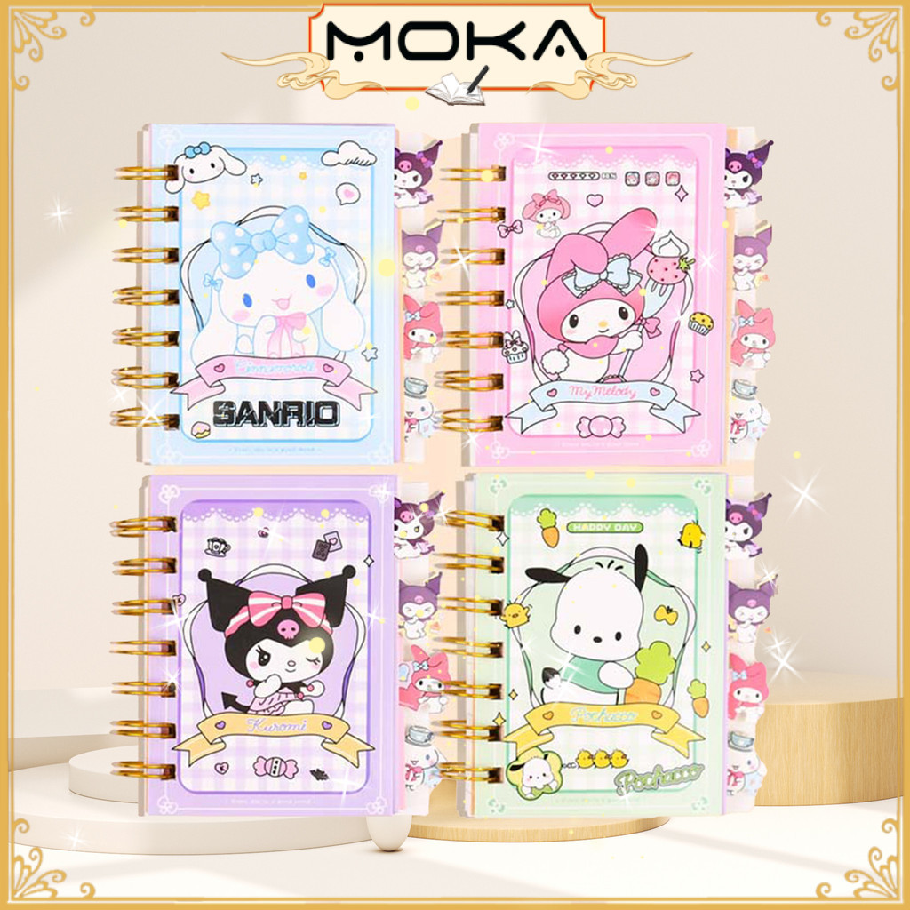 

MOKA NOTEBOOK RING A7 MOTIF WARNA PASTEL DENGAN BOOKMARK KARAKTER KAWAII MKA43