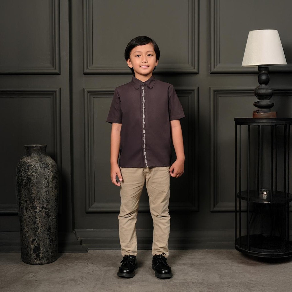 ZM Zaskia Mecca - Kaniz Kemeja Anak Pria - Romansa Khatulistiwa - Edisi Wijayakusuma