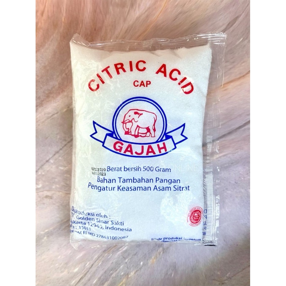 

CITRIC ACID CAP GAJAH 500GR SITRUN CITRUN ASAM SITRAT