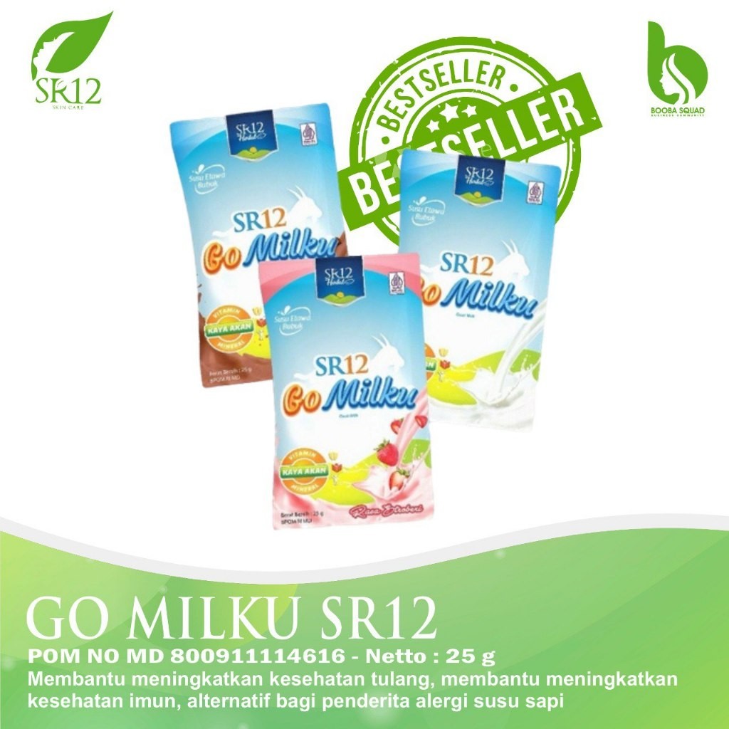 

GoMilku Sachet SR12 25gr Susu Kambing Etawa Halal BPOM Susu Kesehatan Tulang sendi kalsium