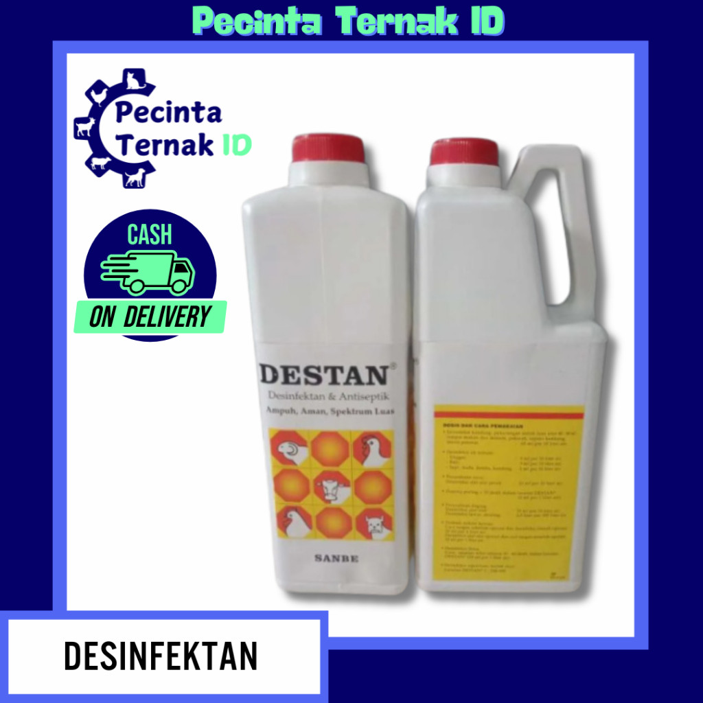 DESTAN 1 LITER - DESINFEKTAN ANTISEPTIK AYAM, SAPI, KAMBING, BABI, DOMBA