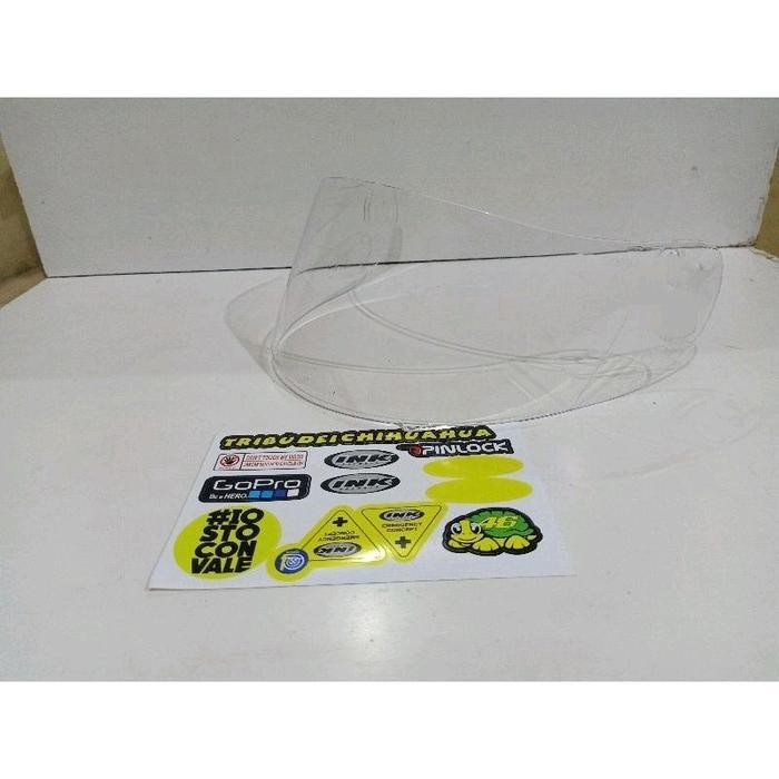 Flat visor ink max - kaca helm ink CL max - kaca flat visor pnp ink cl max - Bening/ Clear, Visor Pn