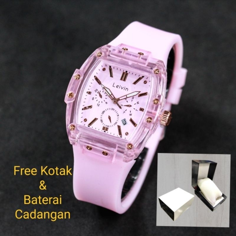jam tangan karet Leivin LV-1891 Fashion Watch Original