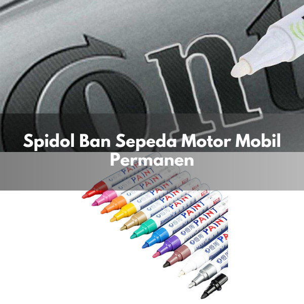 

TRFF Spidol Ban Sepeda Motor Mobil Permanen Oil Based Hitam Putih Warna SBA8SX