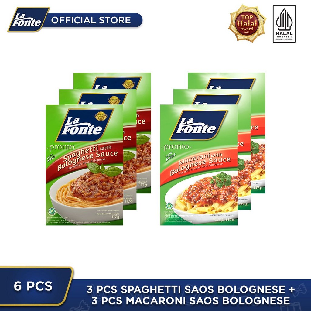 

6 PCS - 3pcs Spaghetti Bolognese + 3pcs Macaroni Bolognese