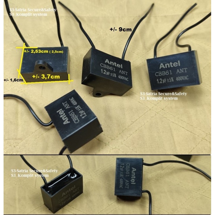 kapasitor 1,2uf 400v capasitor 1.2uf 400 v 400Vac 1,2 1.2 uf fan kipas
