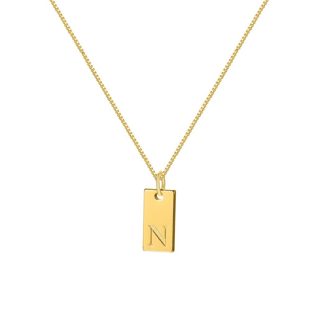 Kalung Simple Bandul Chips Huruf 𝙋𝙎 1252