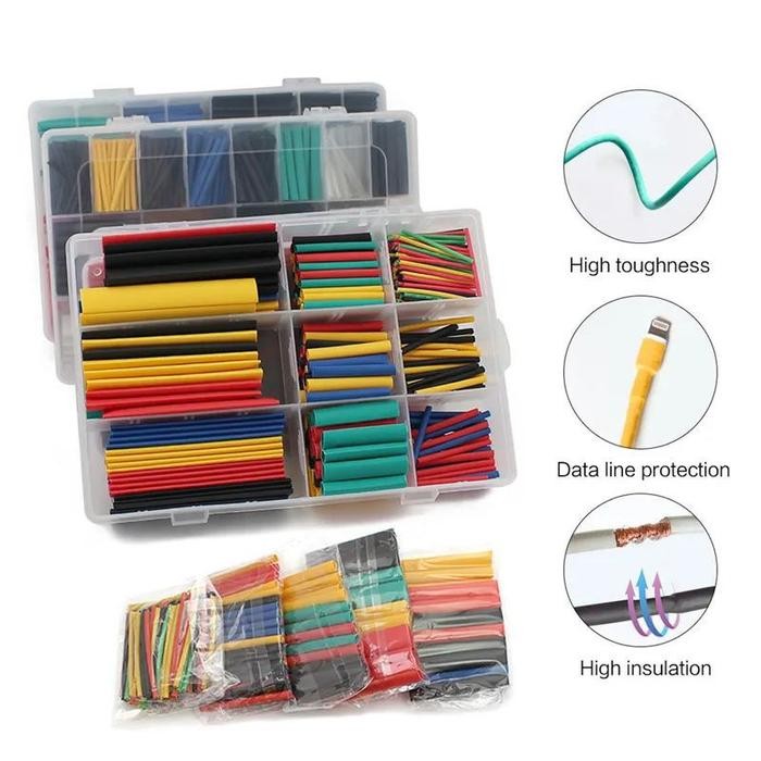 

BELTER HEAT SHRINK TUBE/ ISOLASI BAKAR 530PC Isolasi Kabel Selang Bakar Set 530Pc