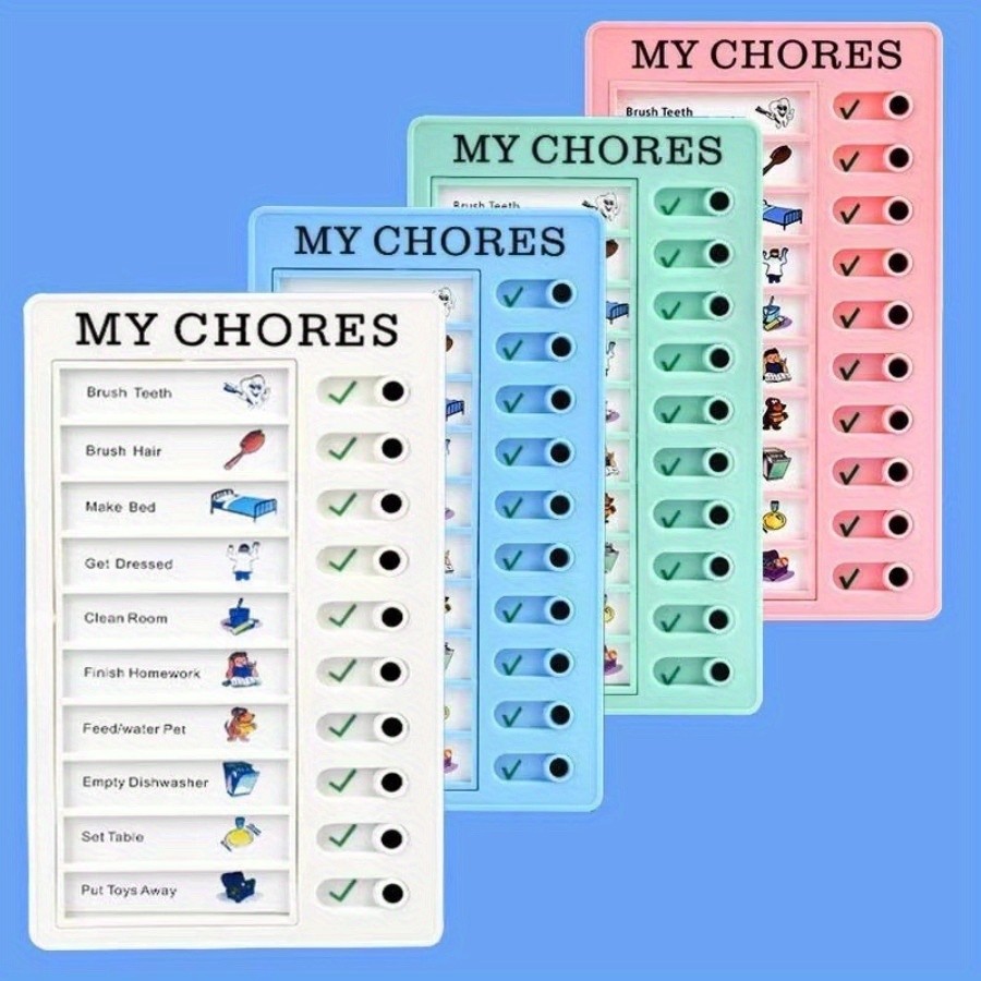 

Reusable Memo Pad Chores Checklist Daily Planner Memo Chore Chart Detachable Board for Kid Self-discipline Routine Planning Card