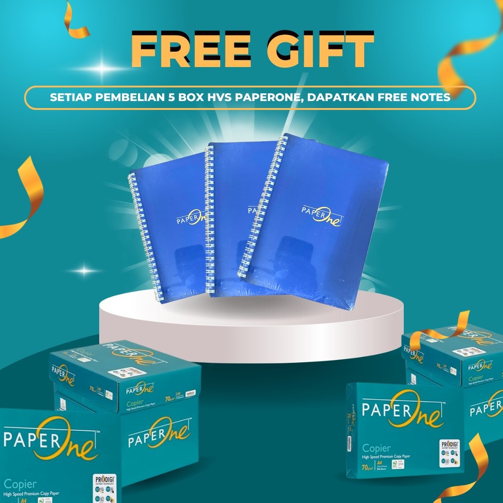 

HADIAH NOTEBOOK SPIRAL A5 PAPERONE