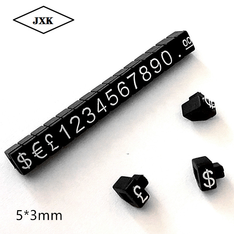 

1pcs Price Cubes Dollar Euro Adjustable Snap Number Digit Stick Phone Watch Jewelry Snack Food Counter Display Stand Sign Tags