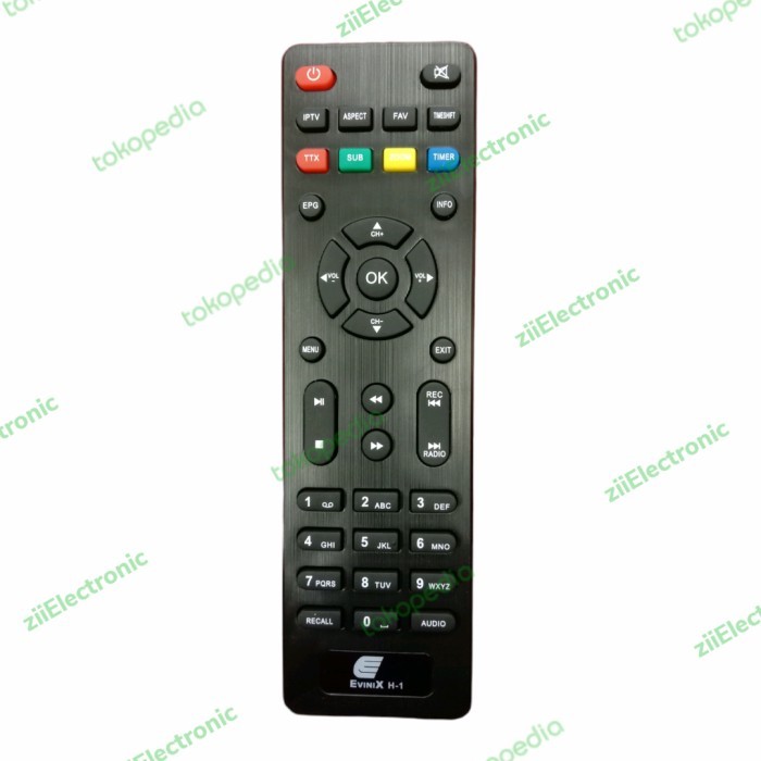 REMOTE REMOT STB RECEIVER EVINIX H-1 ORIGINAL PABRIK