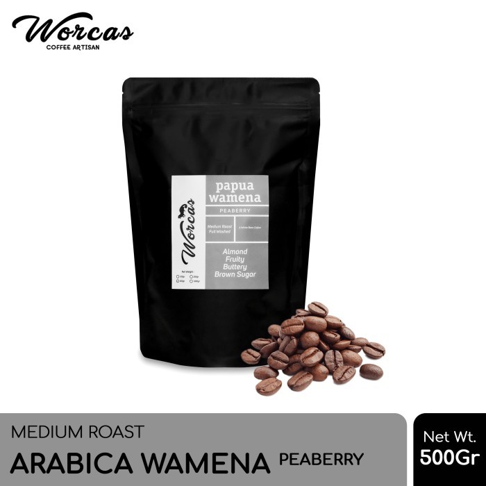 

Kopi Arabica Papua Wamena "Peaberry" 500 Gram Medium Roast - KOPI BIJI