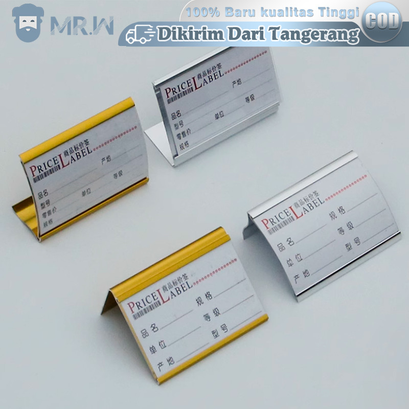 

Papan Nama Meja Aluminum Name Plate Holder Holder Papan Nama Slot Kartu Serbaguna