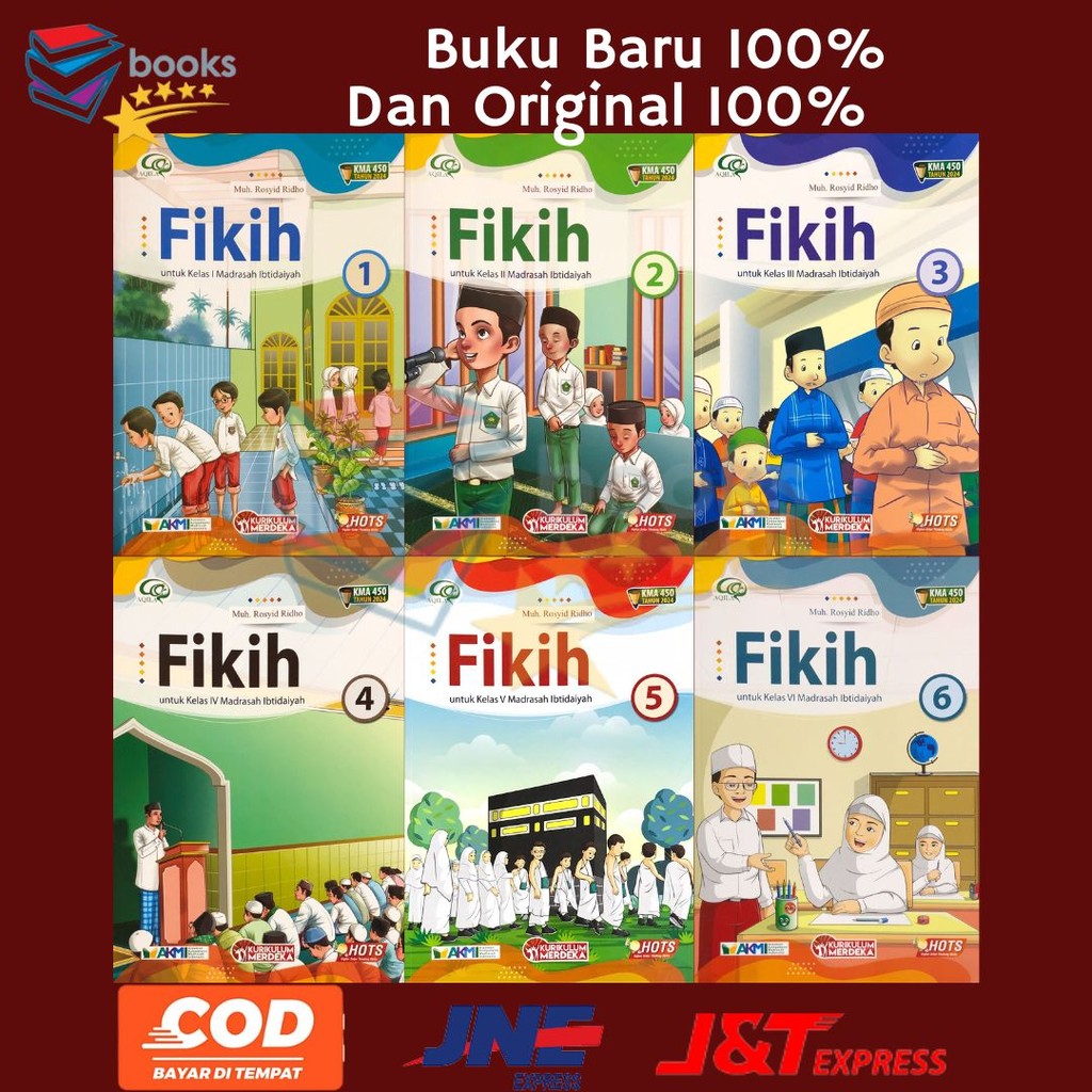 Aqila Fikih KMA 450 Kurikulum Merdeka Kelas 1 2 3 4 5 6 SD/MI Penerbit Tiga Serangkai