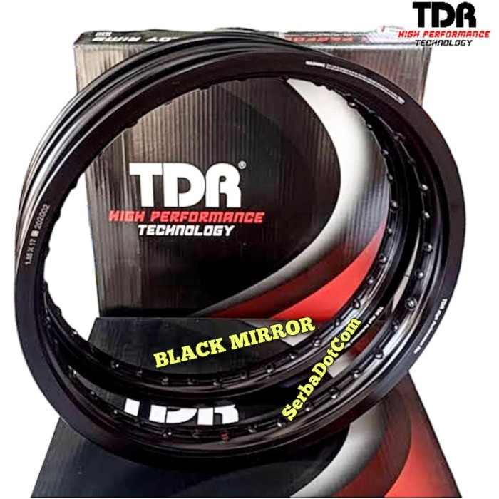 Velg TDR W Shape 185 Ring 17 Gold Silver Black Original not tk excel - Black