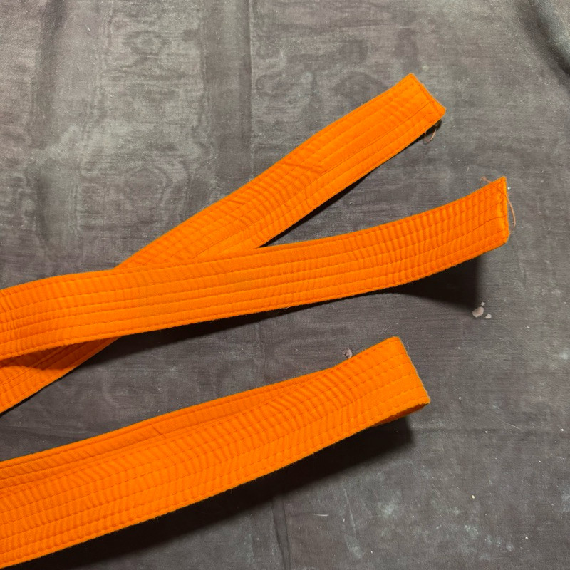 [ ready stock ] Sabuk Orange Bela Diri Silat Taekwondo Ju Jitsu jujitsu karate wushu Tapak Suci oren