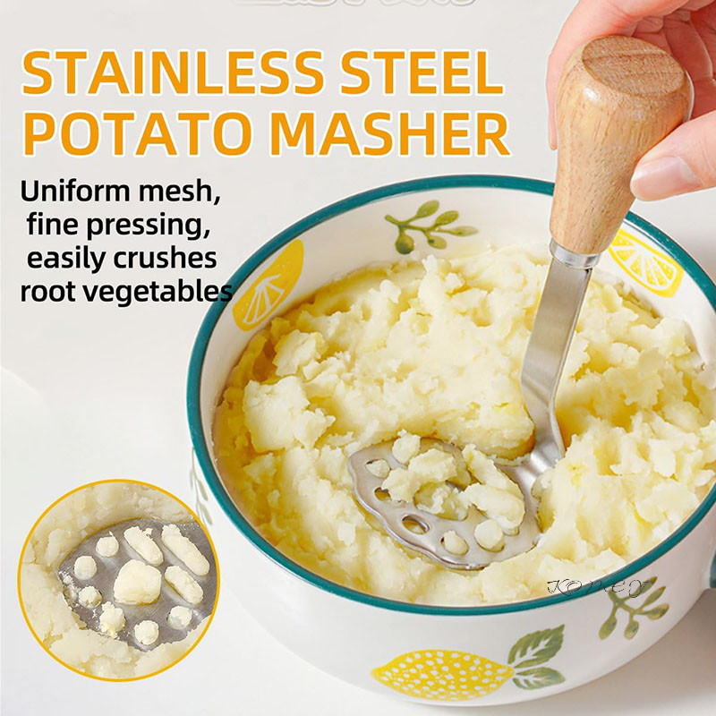 

Little Bear Masher Stainless Steel Food Grade Baby Potato Baking /komey
