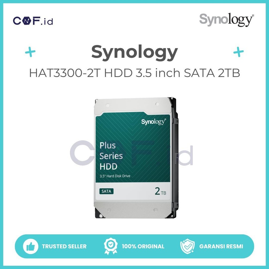 Synology HAT3300-2T 2TB - HDD Harddisk 3.5 Inch SATA Plus Series NAS