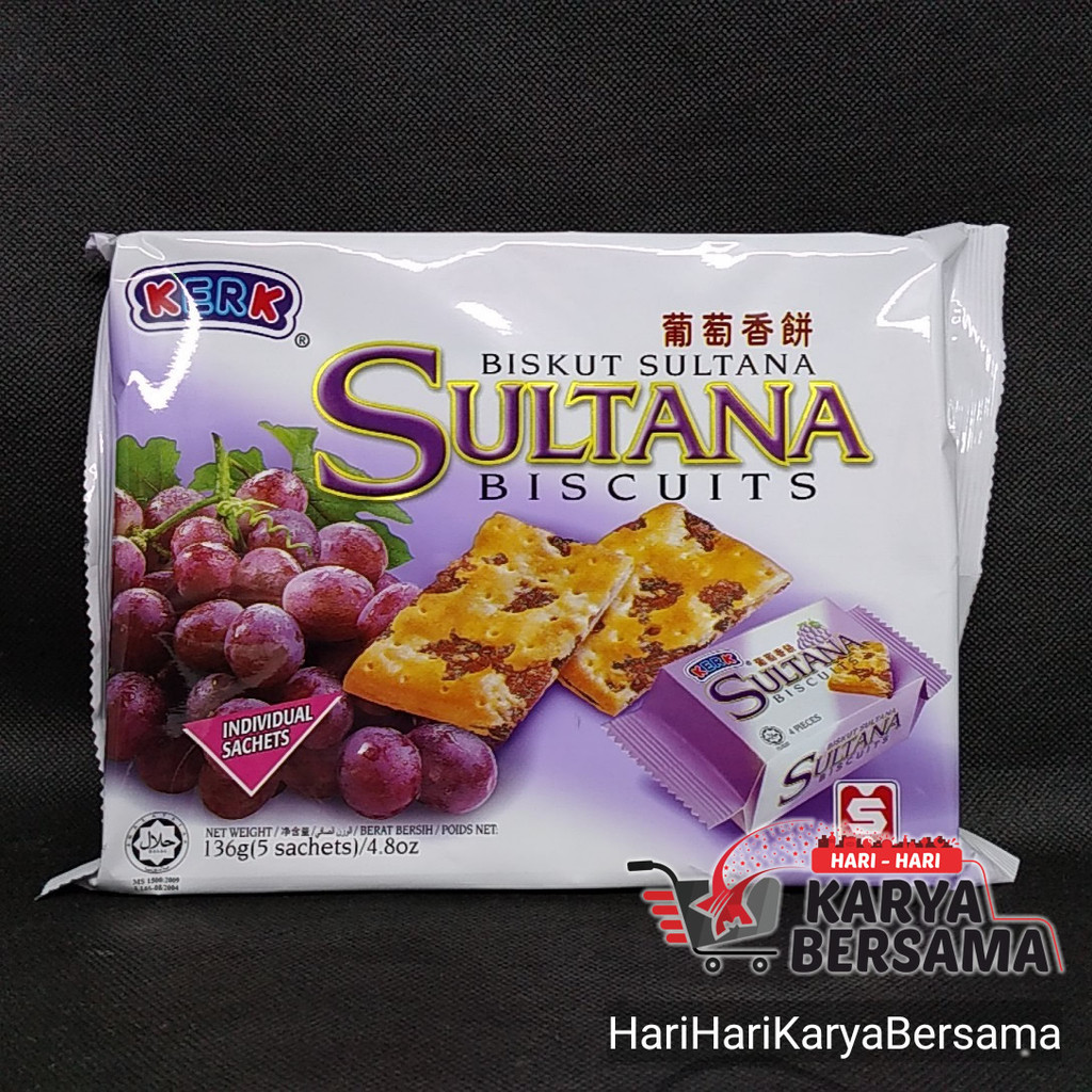 

MAKANAN RINGAN BISKUIT KERK SULTANA 136GR