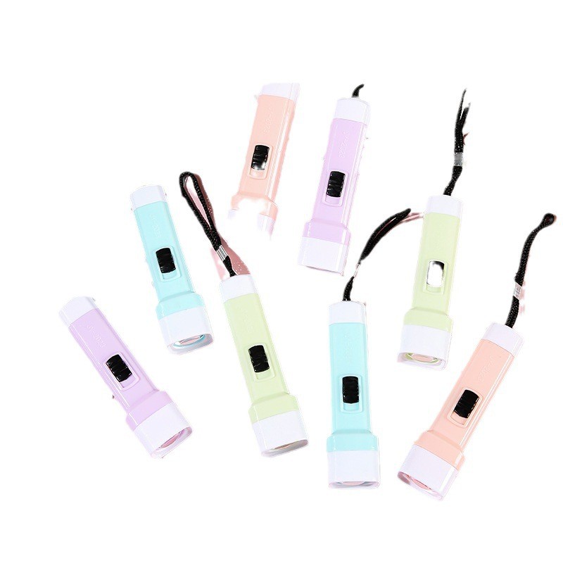 Senter Kecil Warna Jeli Terang Senter Kecil Lampu Tinggi Led Praktis Peralatan Rumah Tangga Hadiah K