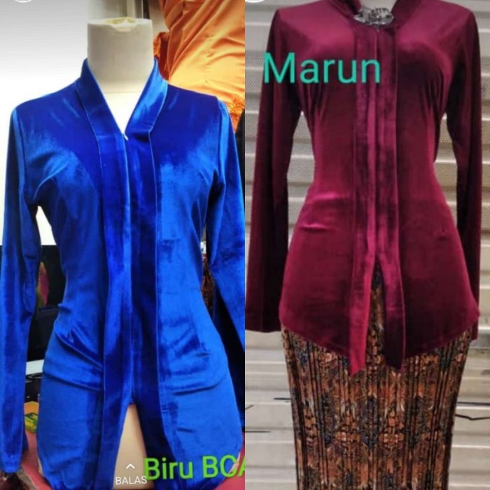 

✨LARIS✨ -NEW//KEBAYA BLUDRU KARTINI~BAJU BLUS BLUDRU KUTU BARU~ATASAN PESTA - HIJAU LUMUT, M