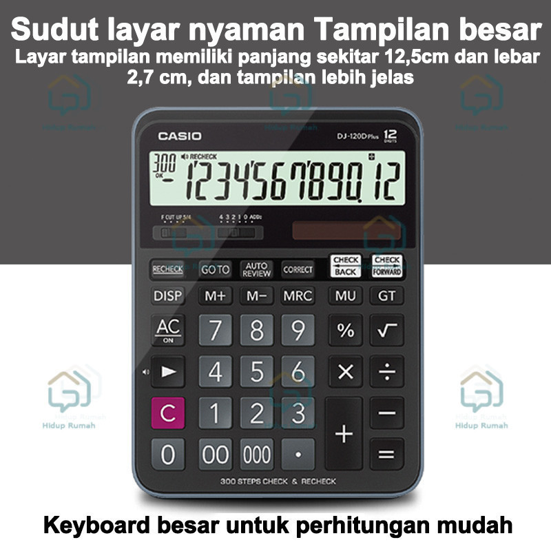 

RB Kalkulator Casio M J 120D PLUS CHECK CORRECT Kalkulator Meja Check Correct 100% asli