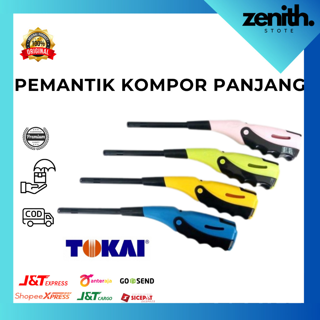 Zenith - TOKAI Alat Pemantik Korek Api Gas Panjang / Pemantik Kompor Elektrik BBQ Tokai Scripto Mura