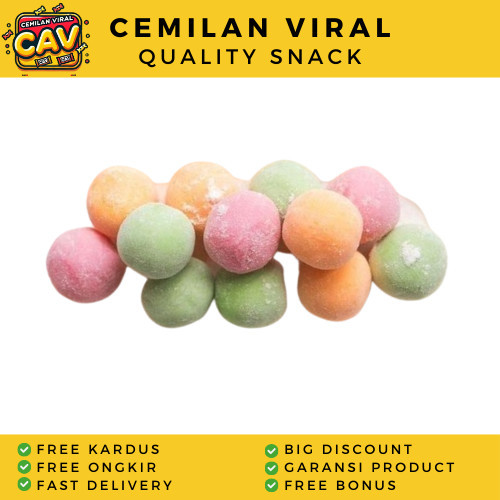 

CAV KUE GABUS BULAT MANIS WARNA 500gr Ladu Bulat Manis Warna Ladu Arcon Kue Telur Gabus Manis