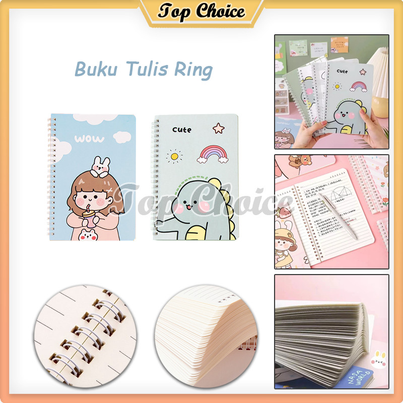 

Buku Tulis Ring A5 / Spiral Motif Buku Tulis Catatan / Buku Ring