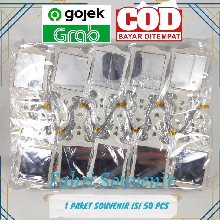 

Souvenir Pernikahan Kaca Gagang Kotak warna RONDOM Kemasan Plastik isi 50 PCS