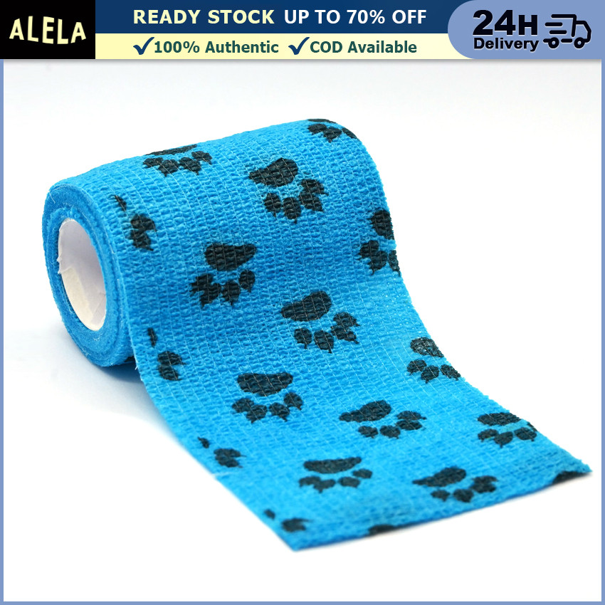 Pet Aid Elastic Adhesive Bandage Perban Plester Penutup Luka Motif Perban Elastis Anjing Kucing