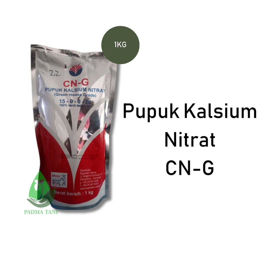 100% ORI PUPUK CALSIUM NITRAT CN-G PAK TANI 1 KG / CNG 1KG / CNG 1 KG / PUPUK CNG PAK TANI 1KG