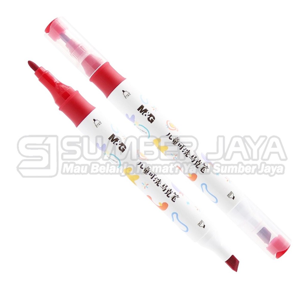 

Spidol Warna Kids Washable Marker Pen M&G APMT3411 Isi 12 APMT3412 Isi 24