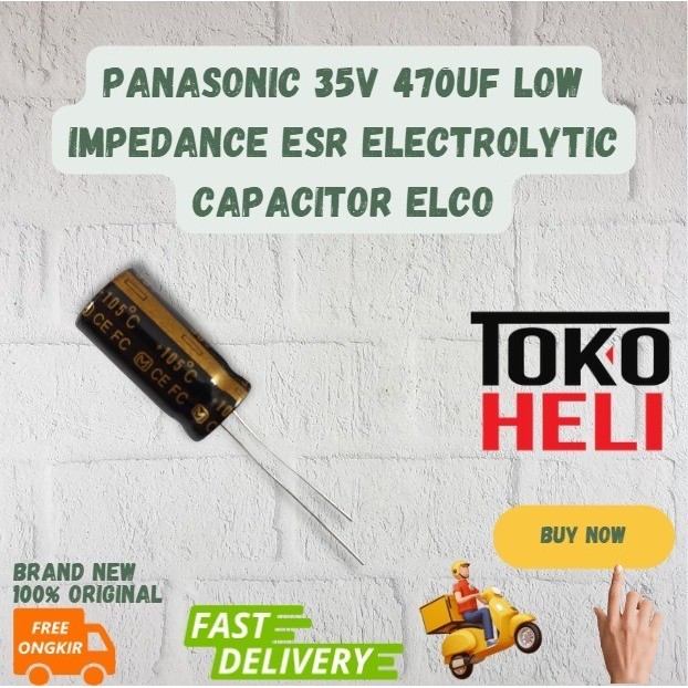Panasonic 35V 470uf Low Impedance ESR Electrolytic Capacitor Elco
