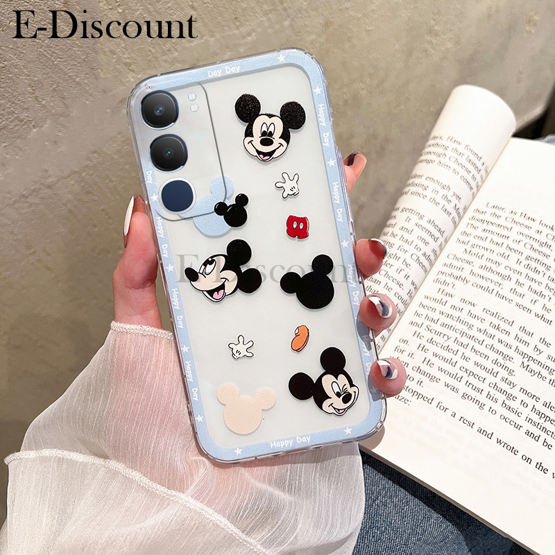 New Phone case Vivo Y19S Back cover Popular New Style Cartoon Soft Silicone Transparent Couple Anti 
