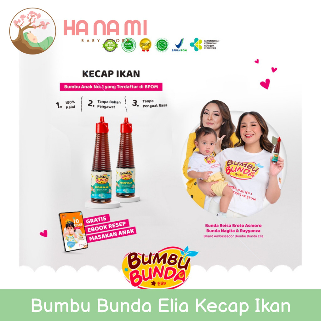 Bumbu Bunda Elia Kecap Ikan Non MSG / Kecap MPASI / Kecap Ikan Halal