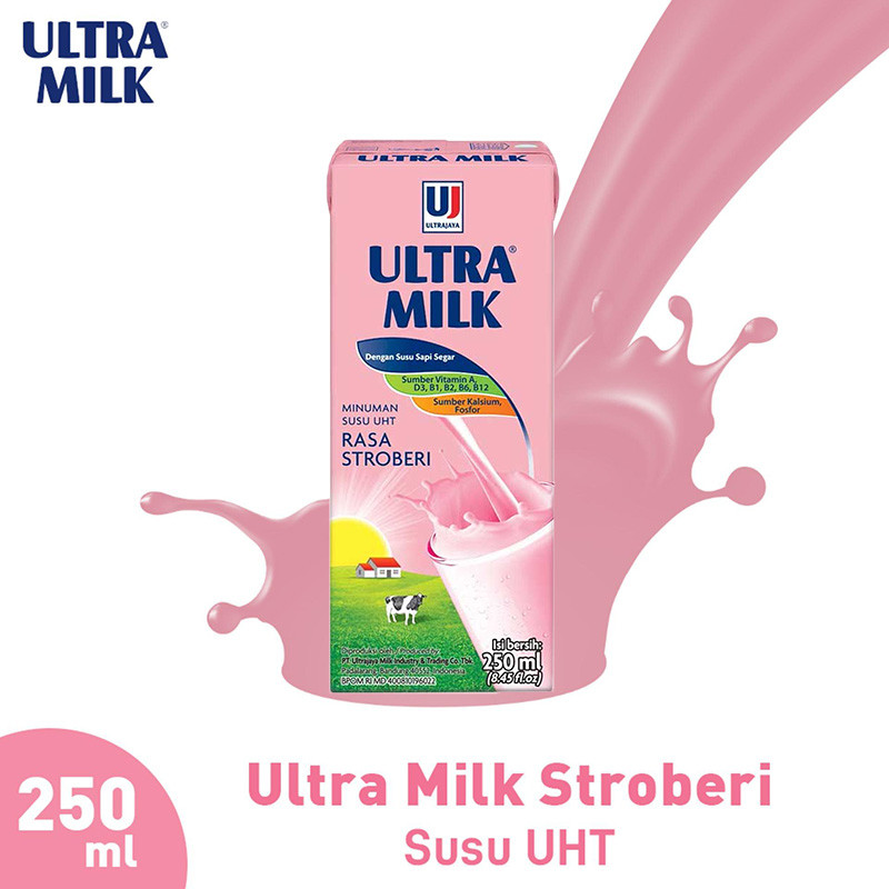 

Ultra Milk Stroberi Slim 200Ml