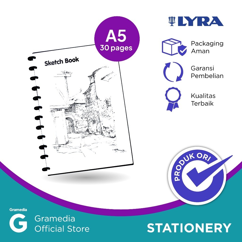 

MNH-Lyra-Sketch Book A5 W/ 30 Pages - 208074558